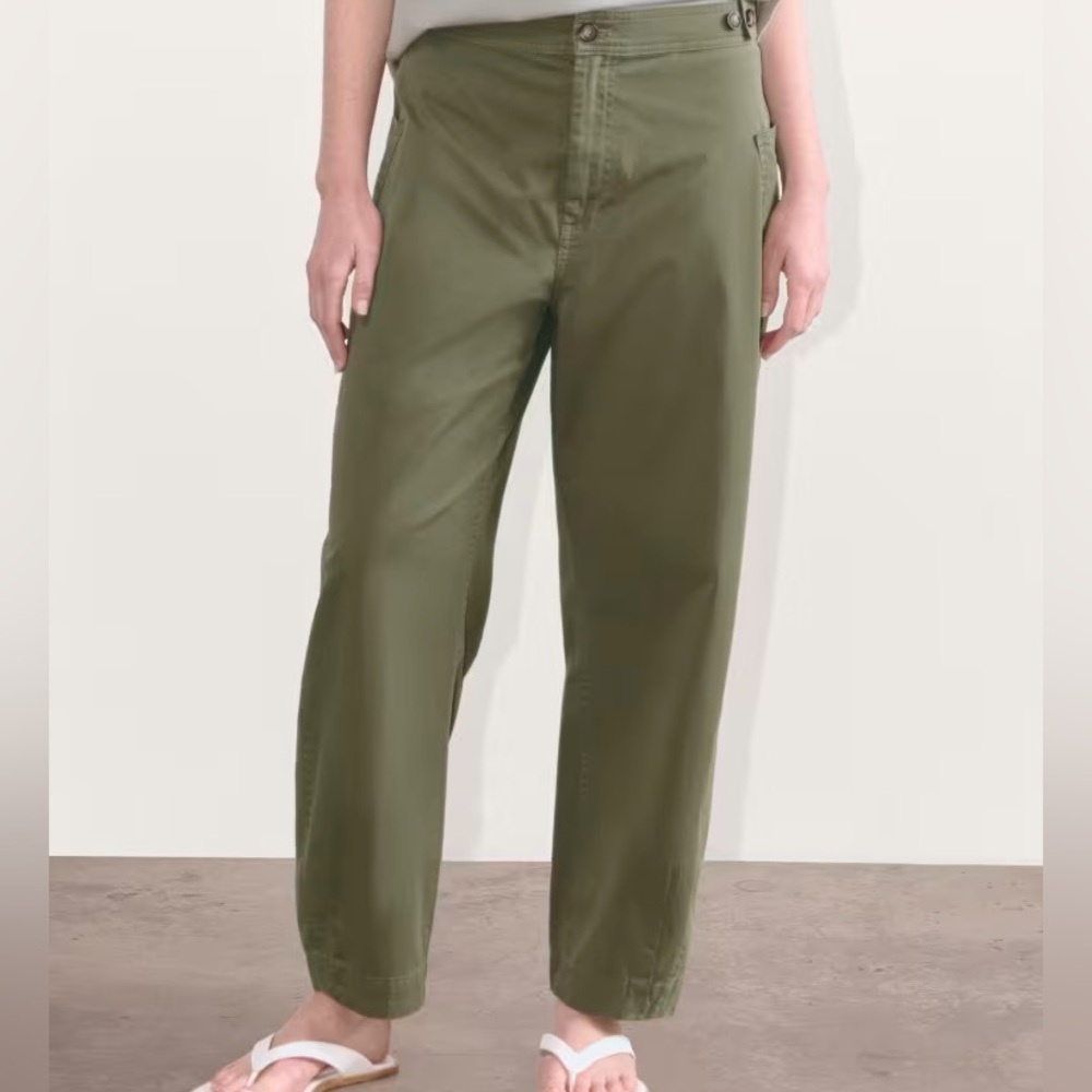 NWT Everlane Barrel Pant in stretch cotton sz. 12